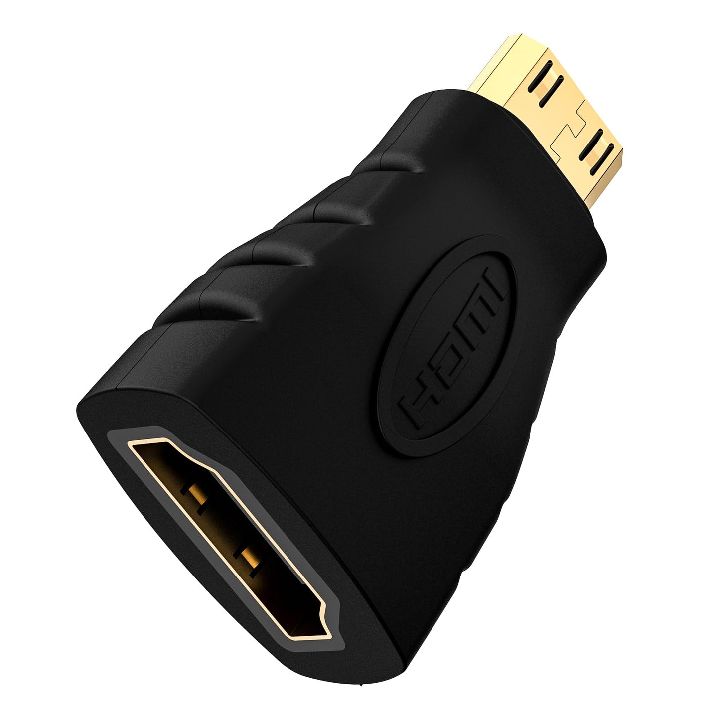 VCE Mini HDMI to HDMI Adapter, 4K HDMI Female to Mini HDMI Male Adapter, Gold Plated Connector Compatible with Raspberry Pi, Camera, Camcorder, DSLR