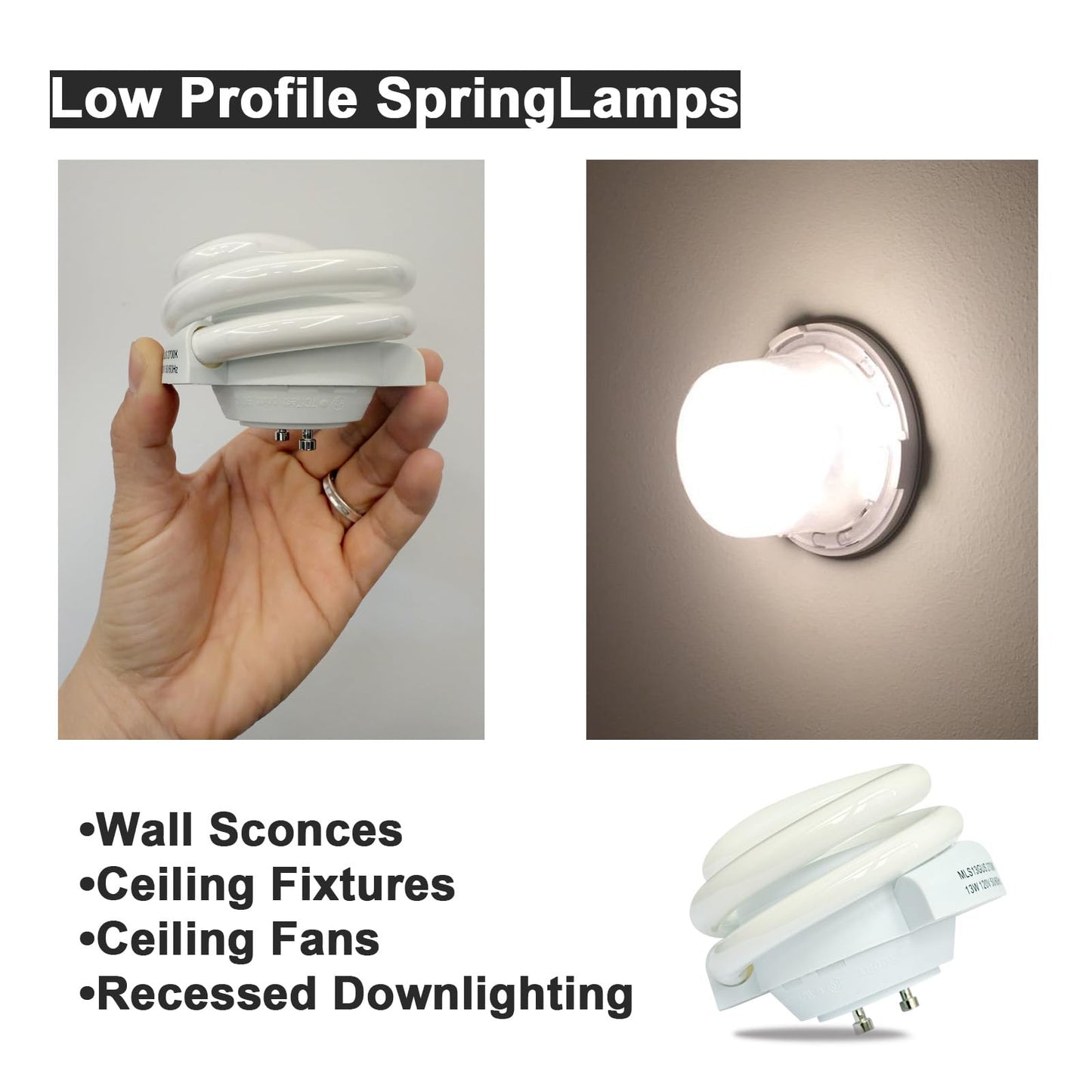 13W T3 Spiral Light Bulb MLS13GUS,Compatible with MLS13GUSWW,33213SSP,2700K