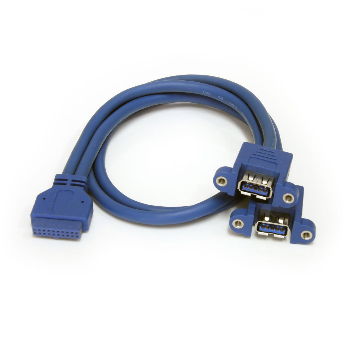 StarTech 2-Port Panel Mount USB 5Gbps A Female Slot Plate (USB3SPNLAFHD)
