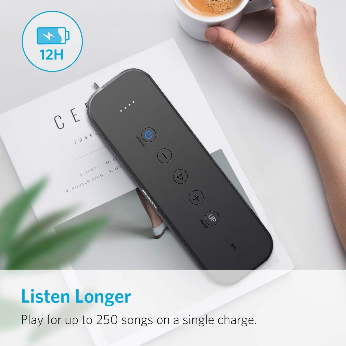 Anker SoundCore Boost 20W Bluetooth Speaker with BassUp Technology - 12h Playtime, IPX5 Water-Resistant, Portable Battery with 66ft Bluetooth