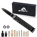 Anodized 5" Short Black Carbon Fiber Truck Antenna-Fits Chevy Silverado & GMC Sierra 1500 2500 3500|Billet Aluminum, UV & Chip Resistant, Safe for Car