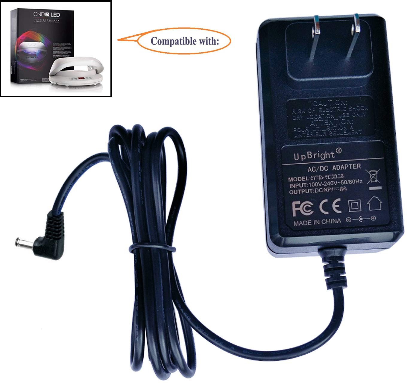 UpBright 36V AC/DC Adapter Compatible with Model YS35-3601000U CND LED Light Lamp Dryer 9200 09200 90200 C09200 JP3600 GM-769323 36V1A CND C LED 3C…