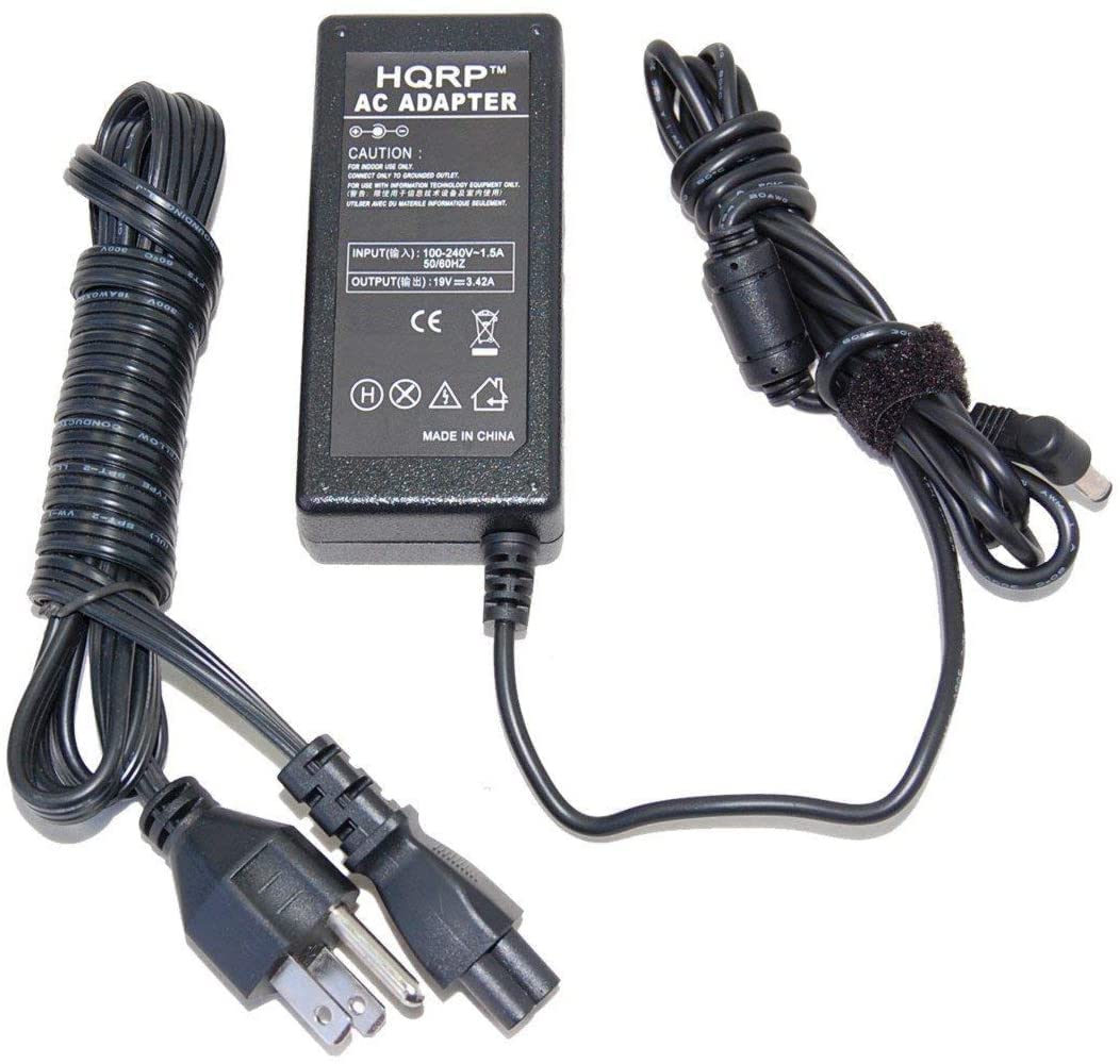 HQRP 65W AC Adapter Compatible with ByteSpeed 3rd Generation NUC Micro PC Adaptor Power Supply Cord