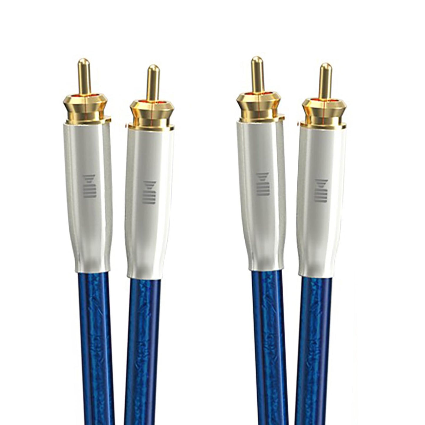 KAIBOER Dual RCA Audio Cable Silver-Plated Single-Crystal Copper (OCC Process) 2RCA M/M Stereo HiFi Sound Signal Noise Prevention Shielded Premium RCA