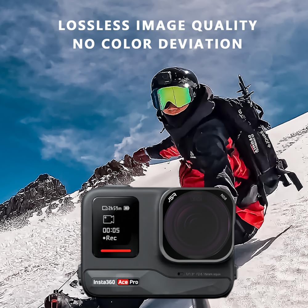 Coyktonty Lens Filters for Insta360 Ace Pro/Ace Pro 2,Waterproof Lens Protection Filter Set (ND8PL+ND16PL+ND32PL+ND64PL)