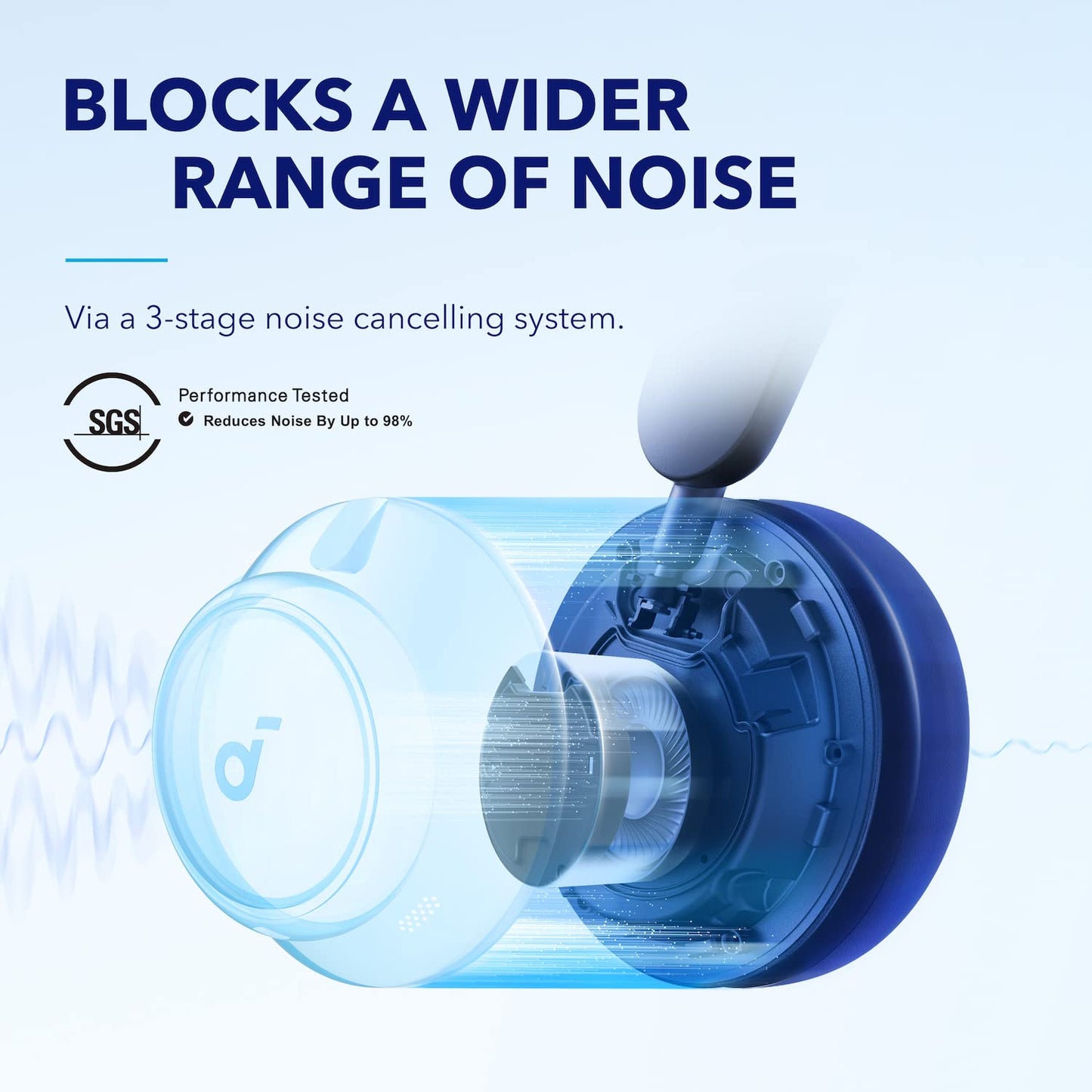 Soundcore by Anker Space Q45 Adaptive Active Noise Cancelling Headphones, Reduce Noise by Up to 98%, 50H Playtime, App Control, LDAC Hi-Res Wireless