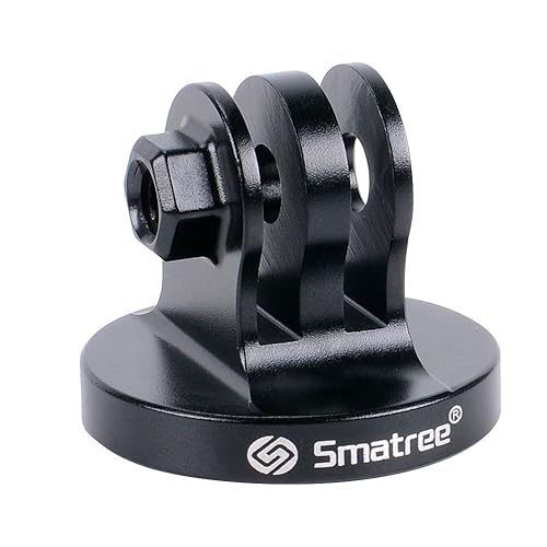 Smatree Aluminum Tripod Mount Adapter Compatible for Insta360 X5, Gopro Hero 13,12, 11, 10, 9, 8, 7, 6, 5, 4, 3+, 3, 2, 1 HD, Compatible with DJI OSMO