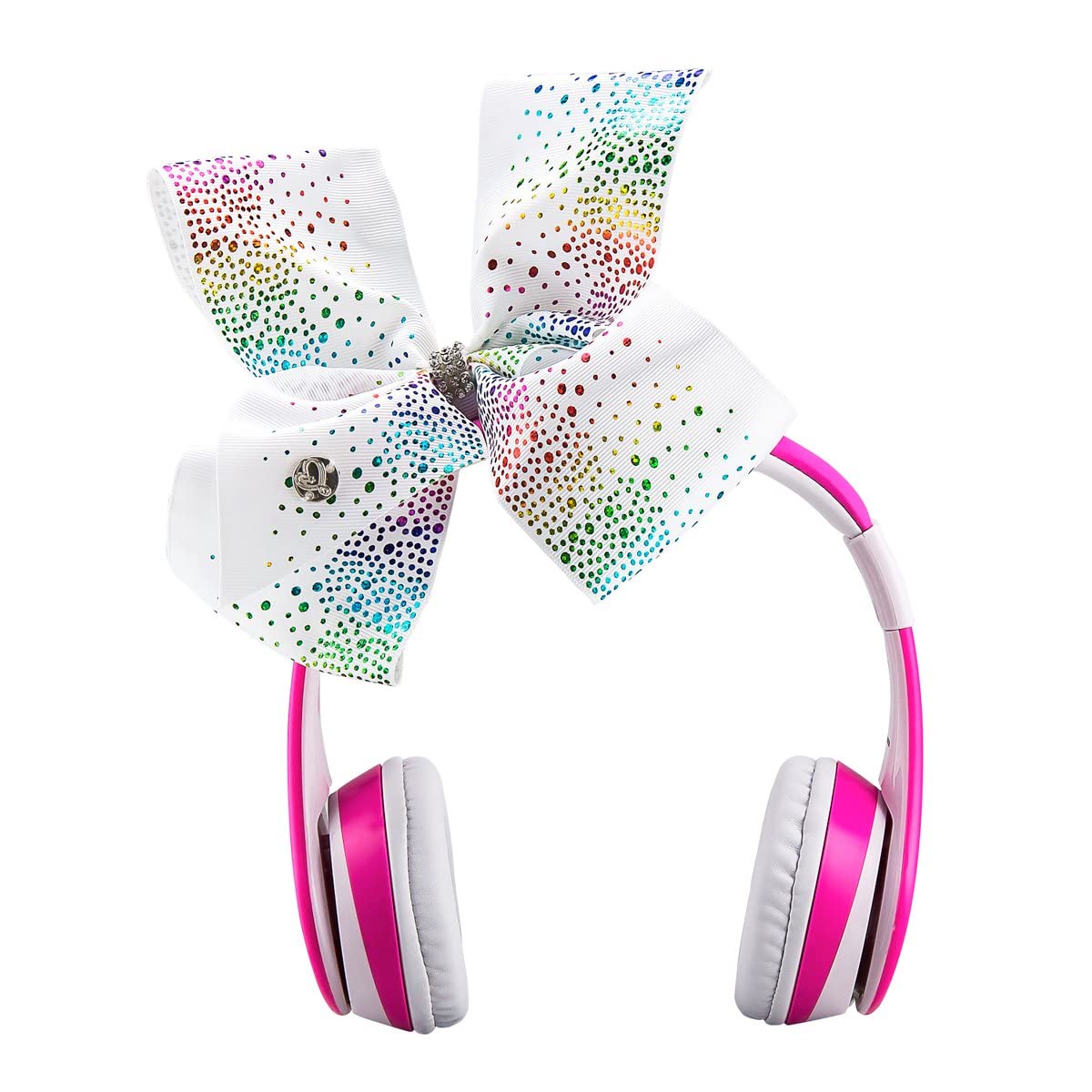 JoJo Siwa Kids Bluetooth Headphones for Wireless Rechargeable Foldable Bluetooth Headphones with Microphone Kid Friendly Sound and Bonus Detachable…