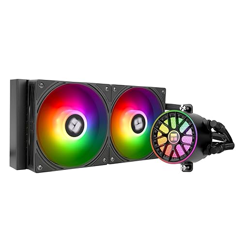 Thermalright Aqua Elite 240 V6 ARGB Black CPU Liquid Cooler,2x120mm Water Radiator,AMD: AM4/AM5,Intel LGA115X/1200/2011/1700/1851, AIO CPU Cooler