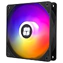 Thermalright TL-C12C-S CPU Fan, 120mm 4pin PWM Silent Computer Case Cooler Fan, with S-FDB Bearing Included, up to 1550RPM PC Cooling, Black ARGB