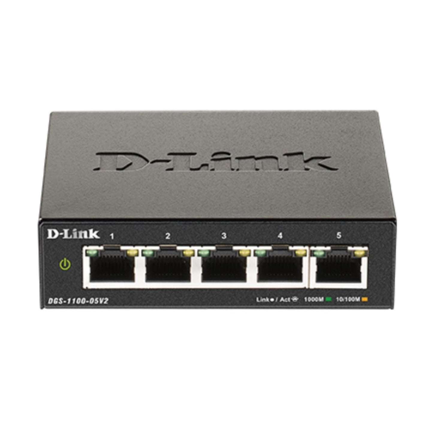 D-Link 5-Port Gigabit Smart Managed Ethernet Switch, L2, VLANs, QoS, IGMP Snooping, LAG, Web UI, Sturdy Metal with Shielded Ports, Desktop, Fanless