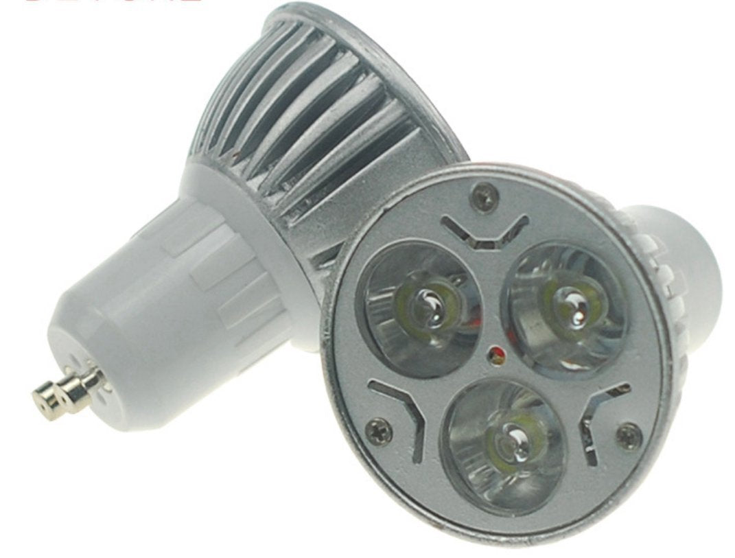 GU10 LED Light Bulbs 3W (30W Halogen Equivalent) Cool White Spot Light for Recessed Lighting, Home, Kitchen, Hotel, Bedroom - 6 Pack