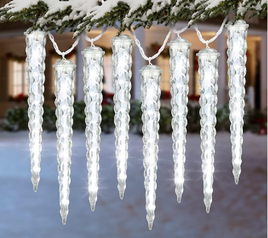 Gemmy 85687 Shooting Star Light String, 7, 9, & 11" Icicle Cover Shootingstar Light String, 7, 9, & 11" Icicle