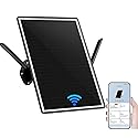 Solar Outdoor 4G Router WiFi Extender SIM/VSIM Support, 20000mAh Battery & 15W Solar Panel, 2.4GHz 300Mbps Wireless Signal Booster, APP Control