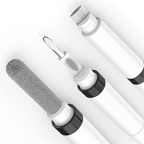 GOALSEN Dual-Brush Earbud Cleaning Pen | 4-in-1 Pro Kit for Precision & Durability, Tool Compatible with Airpods, Galaxy Buds, All Wireless Headsets