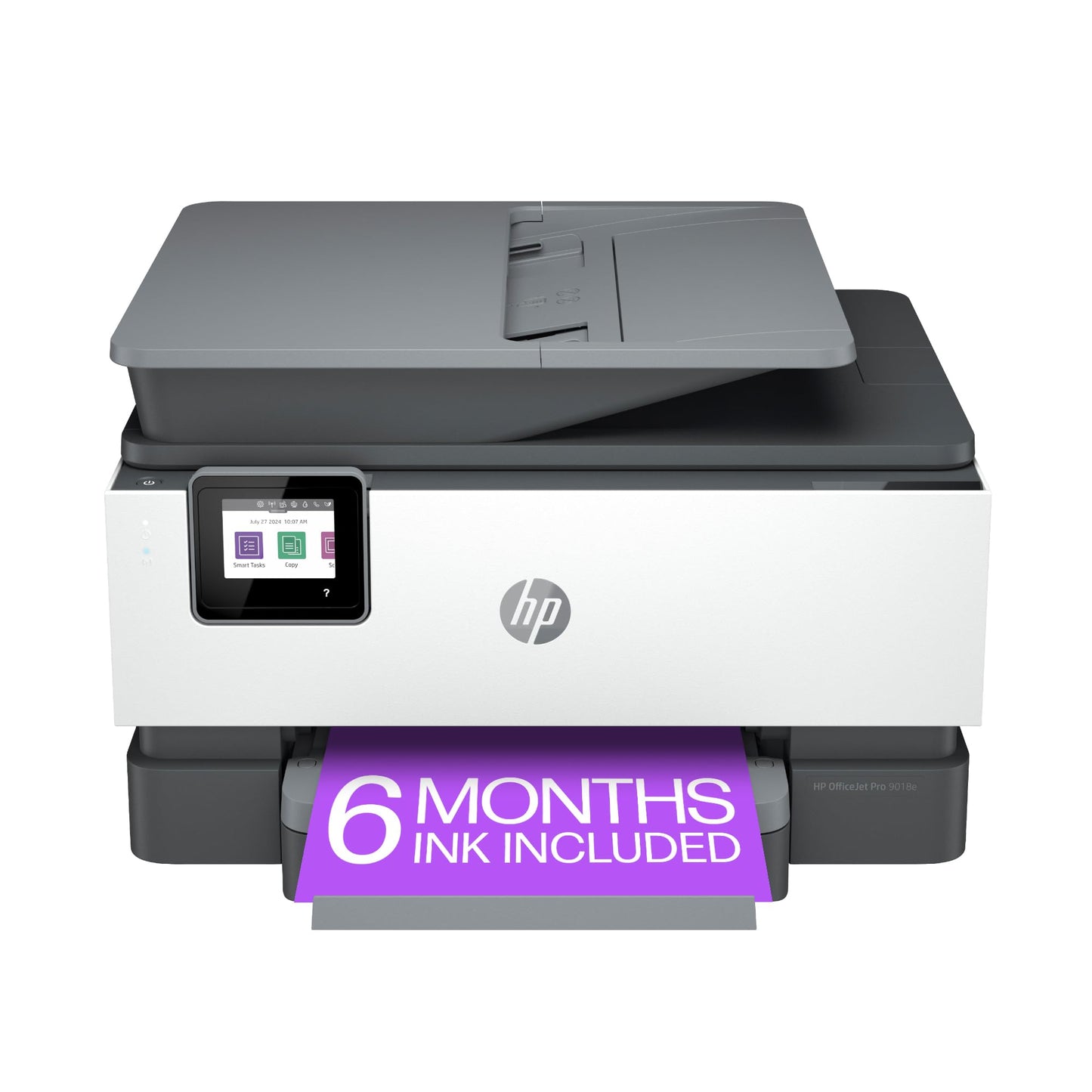 HP OfficeJet Pro 9018e Wireless All-in-One Color Inkjet Printer, Print, scan, Copy, fax, ADF, Duplex Printing Best for Office, 6 Months of Ink