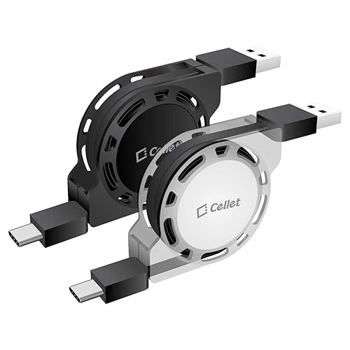 Retractable USB-C Charger Cable, Type-C 3 Feet Charging Cable Compatible to iPhone 15 Series, Samsung Galaxy Smartphones, Google Pixel, Moto iPad Pro
