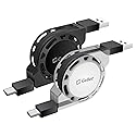 Retractable USB-C Charger Cable, Type-C 3 Feet Charging Cable Compatible to iPhone 15 Series, Samsung Galaxy Smartphones, Google Pixel, Moto iPad Pro