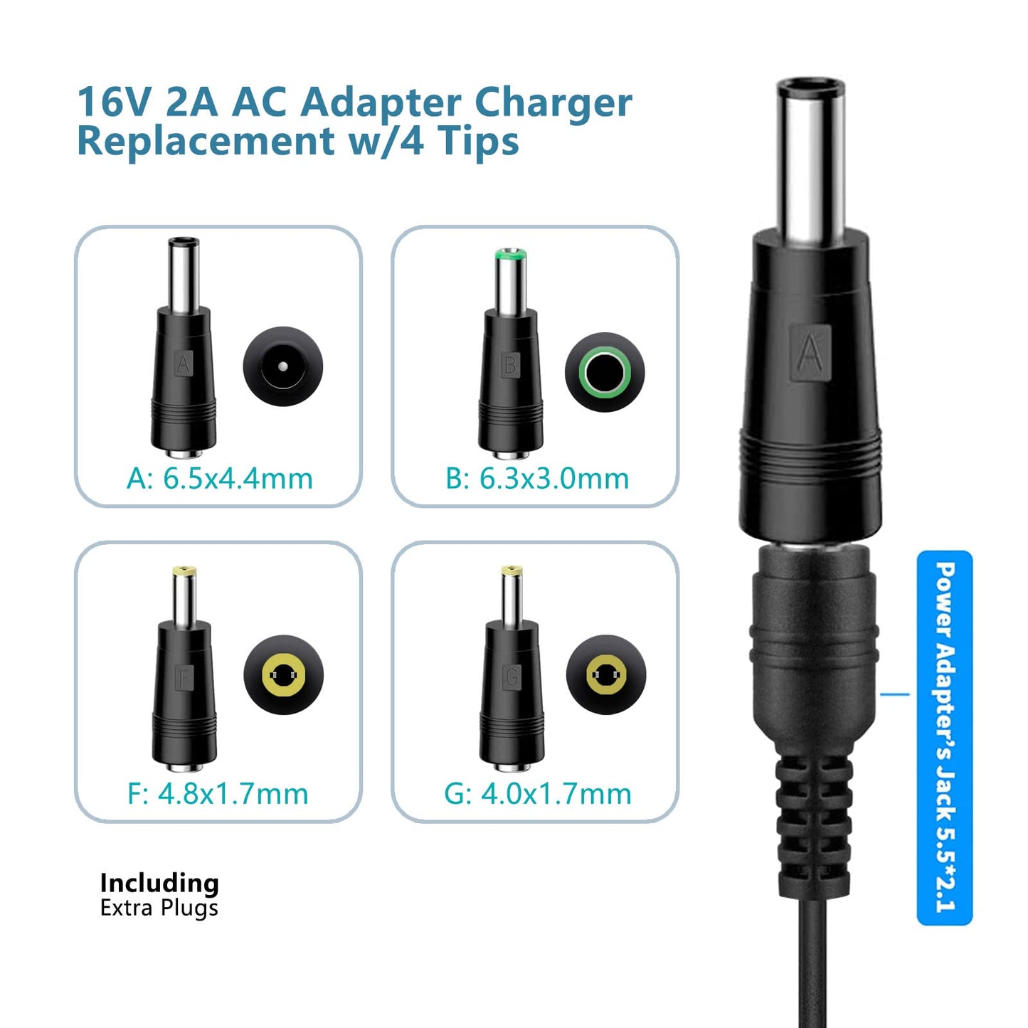 16V 2A AC DC Power Supply Adapter Charger Compatible for Altec Lansing IMW888 IMW888s IMW645 IMW778 IMT804N Big Super LifeJacket Wireless Waterproof…
