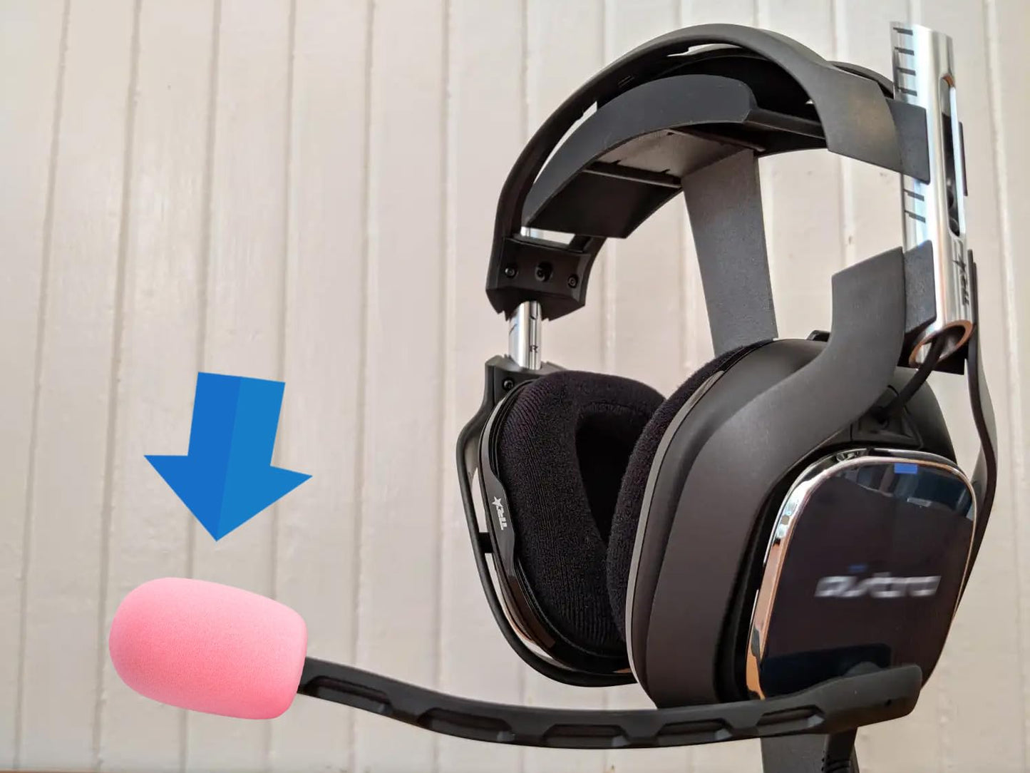 LEFXMOPHY A30 Pop Filter Replacement for Astro A20 A30 A40 A50 A40TR Gaming Headset Microphone Foam Windscreen, 3-Pack Pink Mic Cover