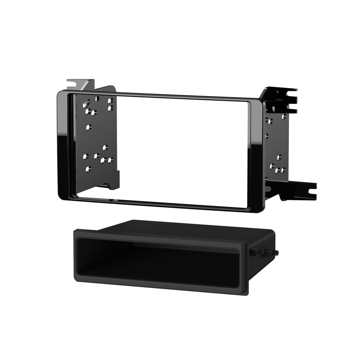 Metra 99-7015CHG Single DIN Dash Kit with Pocket for 2014- Mitsubishi Outlander (Charcoal)