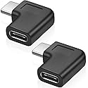URWOOW USB C Right Angle Adapter,90 Degree USB C to USB Type-C Male to Female Adapter Convertor Extension, for Laptop & Tablet & Mobile Phone (2…