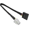 COMeap (3-Pack SATA Power Cable for Lenovo Motherboard, ATX 4 Pin to SATA Hard Drive HDD Power Adapter Extension 12-inch(30cm)