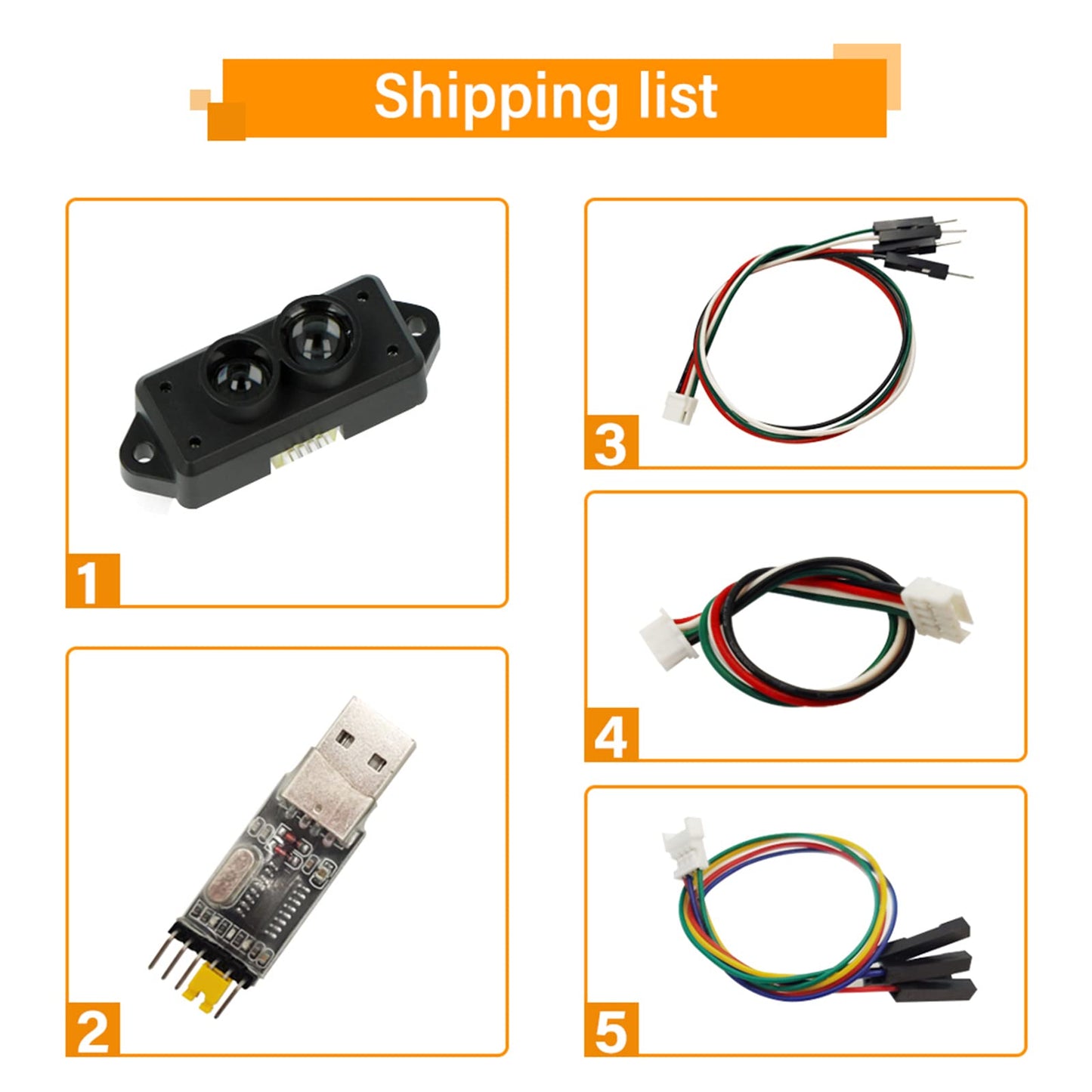 TFmini-s Lidar Sensor 0.1-12m Measurement Range Distance Single-Point Ranging Finder Module UART / I2C Compatible with Pixhawk,Ar duino and Raspberry