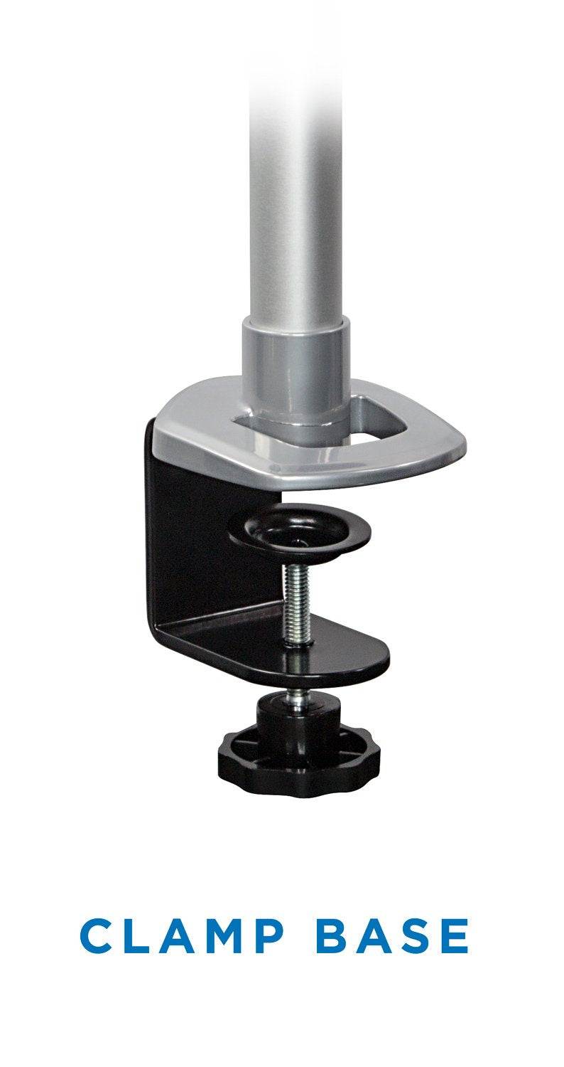 Mount-It! Dual Monitor Desk Mount with Full Motion Swivel Arms | Premium Aluminum Material with Modular Quick Connect Function (MI-43116)