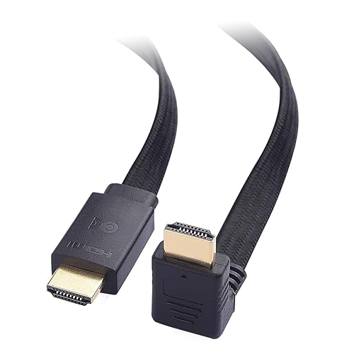 Cable Matters 90-Degree Flat 48Gbps Ultra HD 8K HDMI Cable 10 ft with 8K @60Hz, 4K @120Hz and HDR Support for PS5, Xbox Series X/S, RTX3080 / 3090, RX