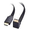 Cable Matters 90-Degree Flat 48Gbps Ultra HD 8K HDMI Cable 10 ft with 8K @60Hz, 4K @120Hz and HDR Support for PS5, Xbox Series X/S, RTX3080 / 3090, RX