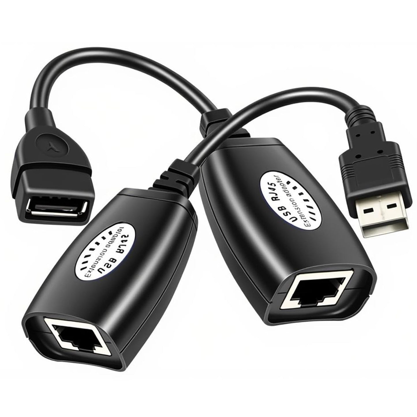 OUOU USB 2.0 to RJ45 Adapter RJ45 LAN Cable Extension USB Extender Over Cat5/Cat5e /Cat6 Cable
