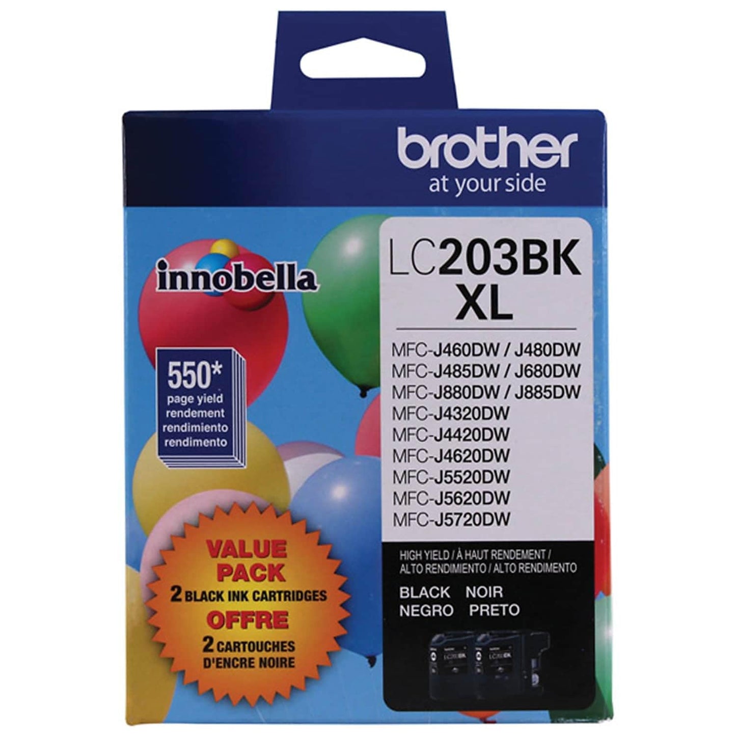 Brother Genuine Innobella LC2032PKS High Yield Black Ink Cartridges