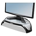 Fellowes 8020101 Corner Monitor Riser, Adjustbl,18-1/2-Inch x12-1/2-Inch x5-1/8-Inch, BK/GY