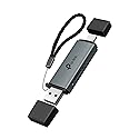 TP-Link SD Card Reader, 2-in-1 USB 3.0 Type-C&A Dual Slot Memory Card Reader for SD/Micro SD/SDHC/SDXC, High-Speed Data Transfer, Plug & Play