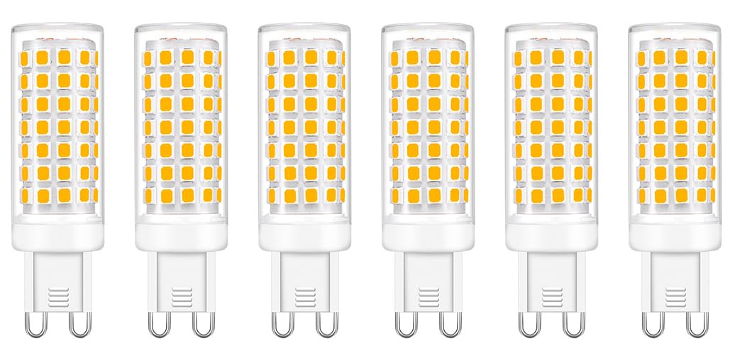 Low Voltage LED G9 LED Bulb 12V-24V AC/DC, G9 Bi Pin Base Dimmable 5W (50W Halogen Bulb Replacement) Warm White 3000K 400 Lumen Light Bulb for RV