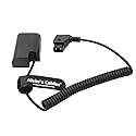 Alvin's Cables D-Tap to DMW DCC12 DC Coupler Coiled Cable DMW-BLF19 Dummy Battery Adapter for Panasonic DMC GH3 GH4 GH5 GH5s Camera