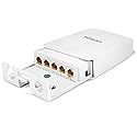 Tliffpaco Outdoor Gigabit PoE Extender, 5 Port PoE Repeater, 90W in 60W Out Switch, Waterproof, Vlan, IEEE802.3af/at/bt Extend Additional 100m(328ft)