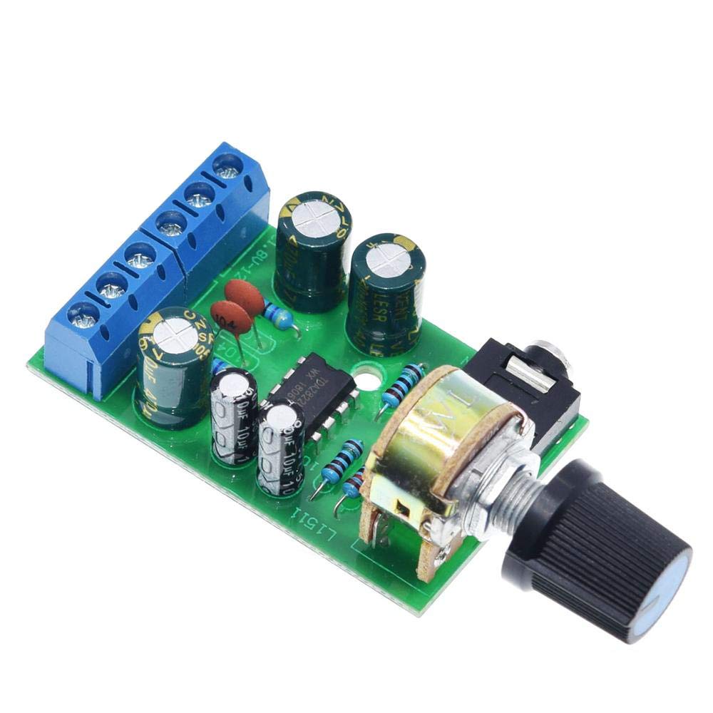 HiLetgo 2pcs TDA2822M DC 1.8-12V 2.0 Channel Stereo Amplifier Mini AUX Audio Amplifier Board Module AMP for Arduino