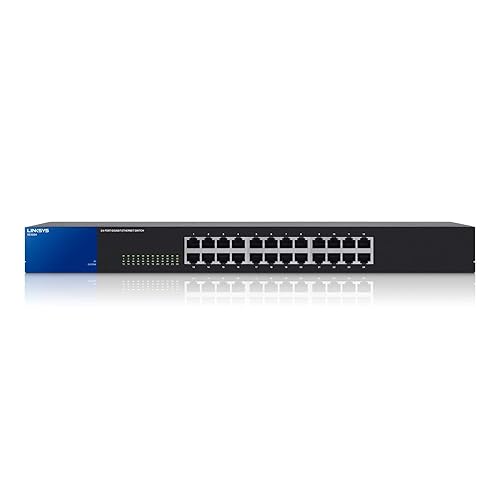 Linksys 24-Port Metallic Gigabit Switch (SE3024), Black