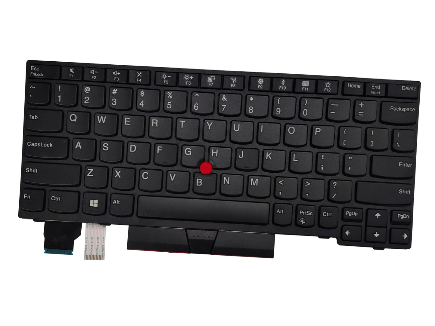 Laptop US Keyboard Compatible for Lenovo ThinkPad X280 A285 X390 X395 X13 Gen 1 L13 Gen 2 No Backlit Black 01YP000 01YP240 01YP040