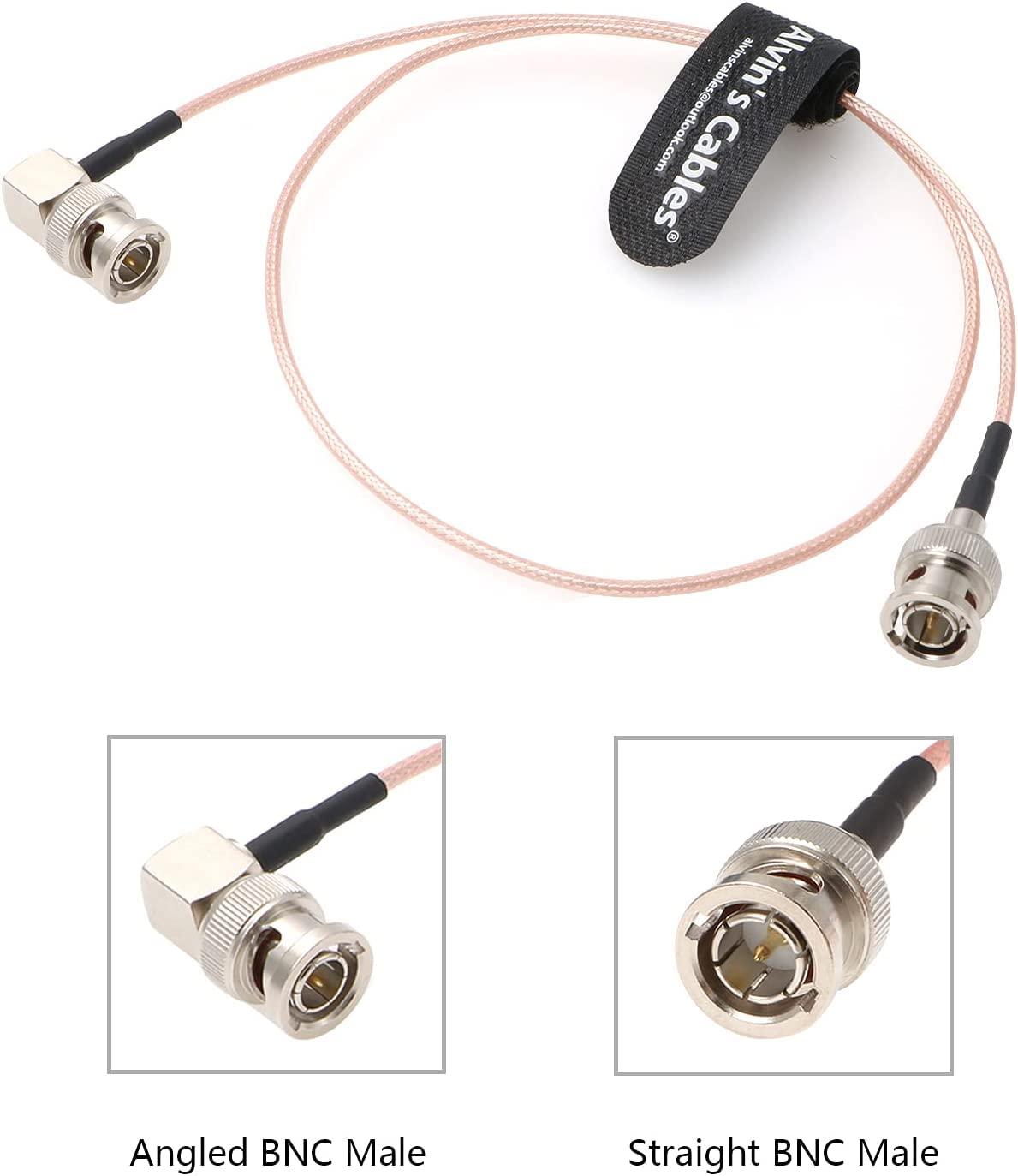 Alvin's Cables Blackmagic RG179 Coax BNC Male to Male Cable for BMCC Video Camera