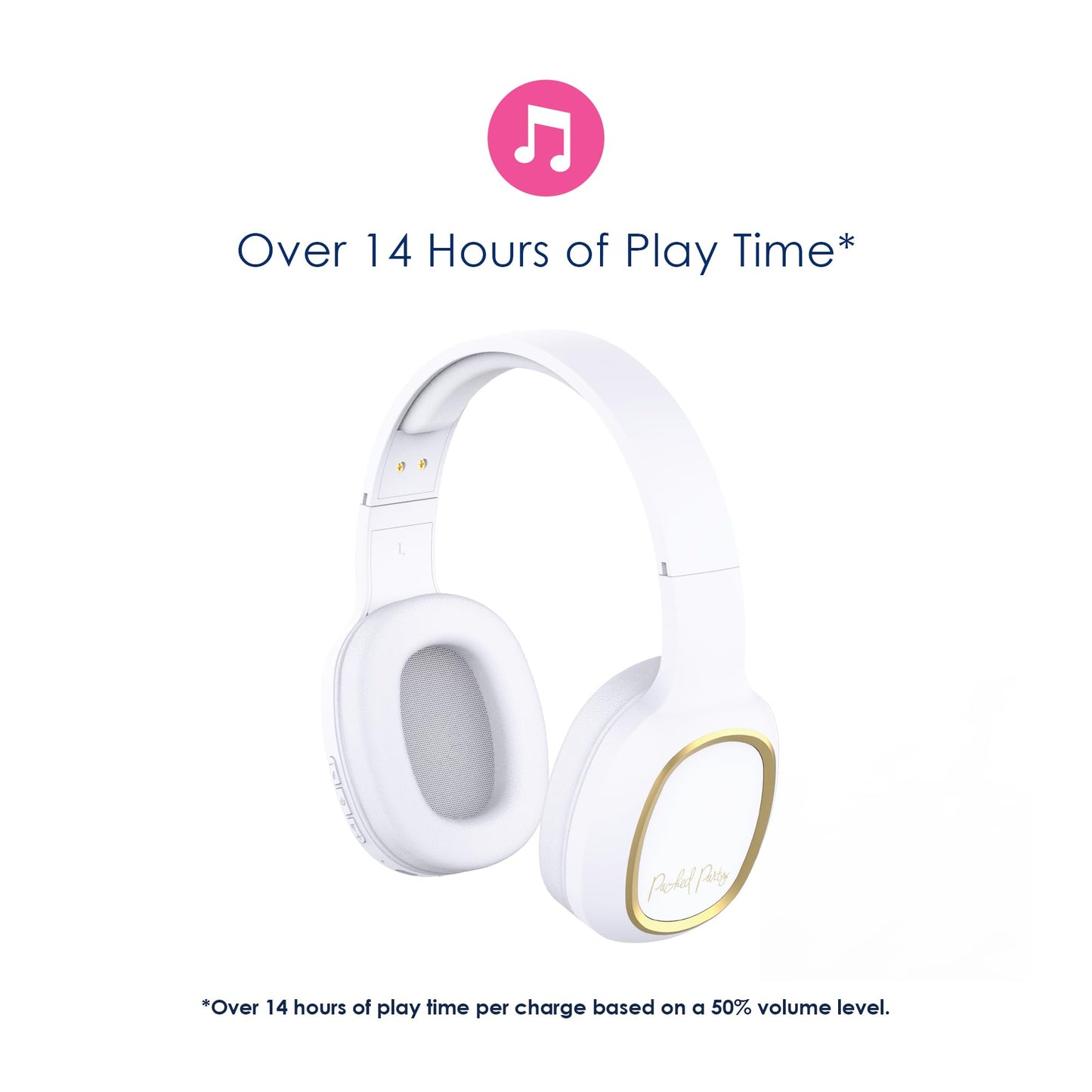 Packed Party Good As Gold Bluetooth Wireless Headphones by DP Audio