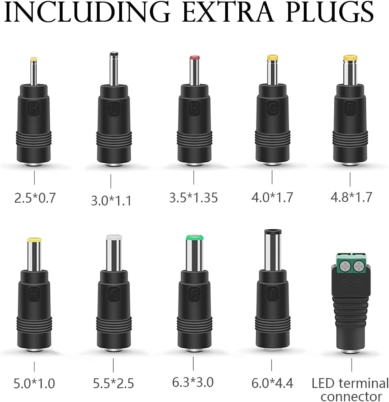 20V 2A Power Supply Adapter for 20volt 0.5A 0.8A 1A 1.5A 1.8A 2A, 500mA 800mA 1000mA 1500mA 1800mA 2000mA Equipment with 10 Tips ac dc Adapter DC…