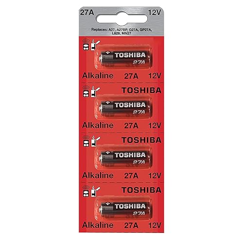 Toshiba Alkaline 27A GP27A MN27 A27BP 12 Volt Battery (4 Batteries)