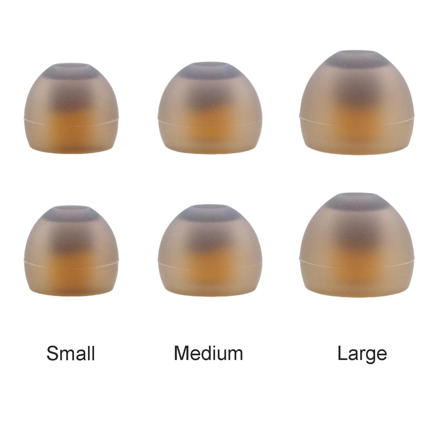 Klowcok Replacement Silicone Ear Tips for DEWALT Neckband Headphones, Not for DEWALT True Wireless Earbuds, Flexible Ear Cushions, 6 Pairs (S/M/L)