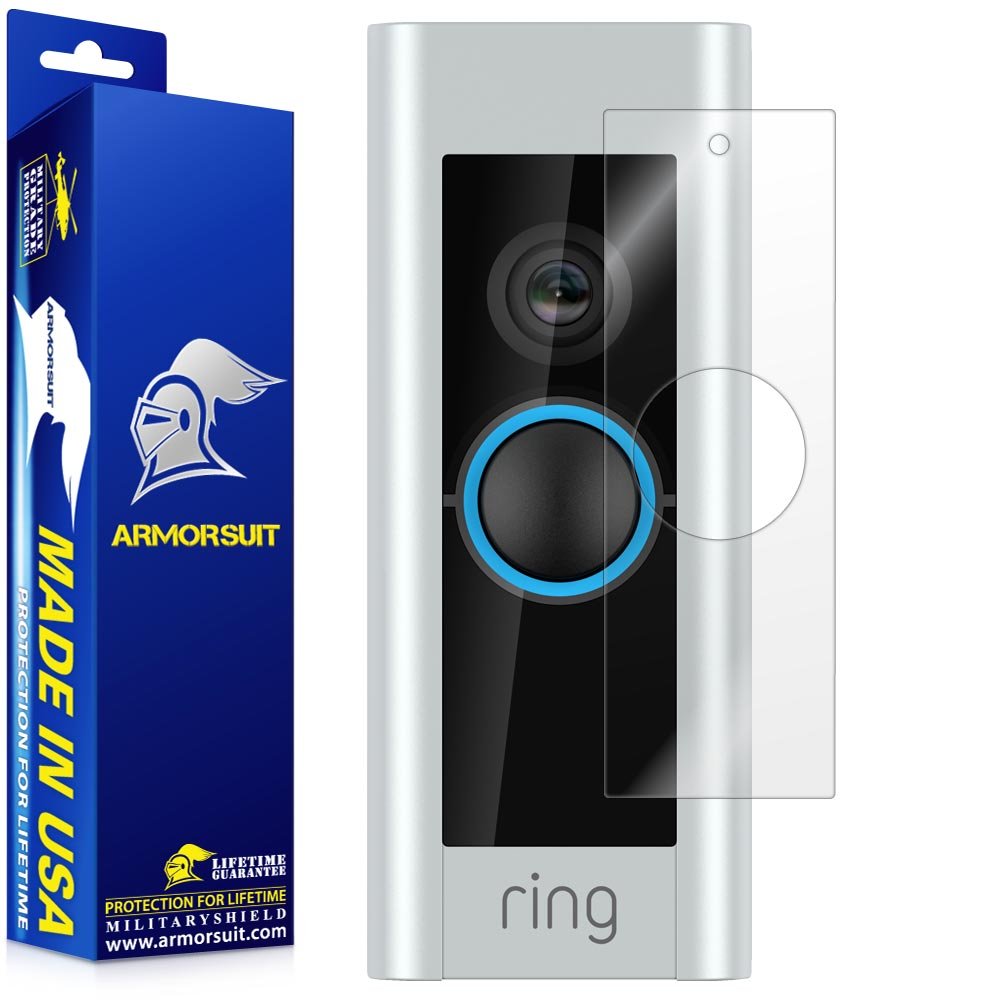 ArmorSuit 2 Pack Screen Protector Designed for Ring Video Doorbell Pro MilitaryShield HD Clear Film - Made in USA
