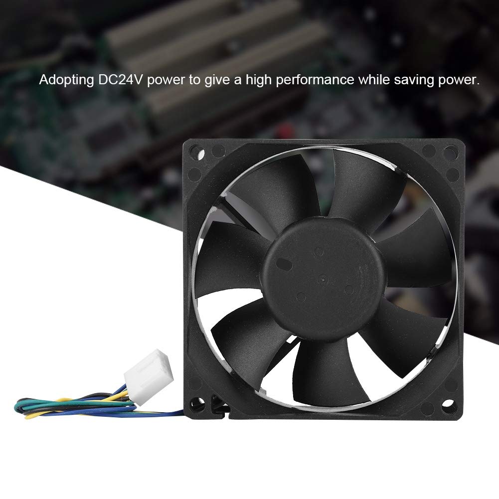 Computer CPU Cooling Fans, 12V Computer Fans,80 mm 4 Pin Ball Bearing Computer Case Fans,Ultra Low Noise Cooler Silent Cooler,Support PWM