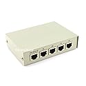 CablesOnline Compact 4-Way RJ45 Ethernet Network Push Button Metal Mini Switch Box (SB-035P)