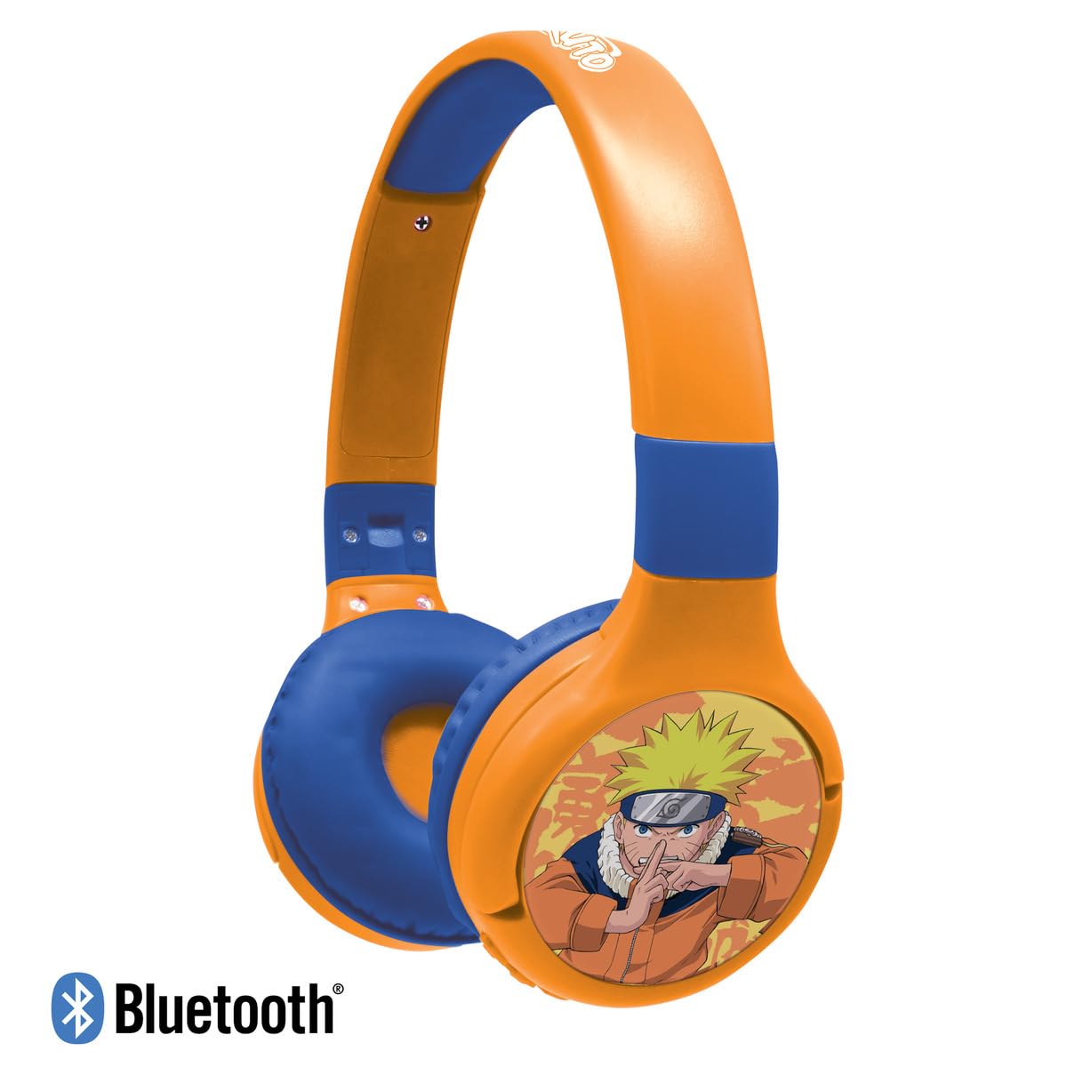 LEXiBOOK, Naruto, 2-in-1 Bluetooth & Wired Headphones with Microphone and Control Buttons, Foldable and Adjustable, Long-Lasting Rechargeable…